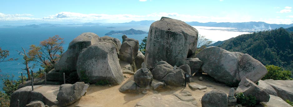 with a view on Seto Inland Sea islands