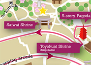 Miyajima Route map for one day stay