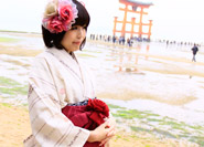 Miyajima en kimono