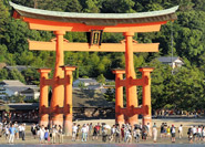 le Torii à marée basse