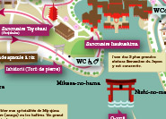 Carte Itinéraire 1 journée à Miyajima