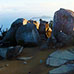 Gros rochers du sommet du Mont Misen