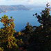 Vue du sommet sur les îles alentours